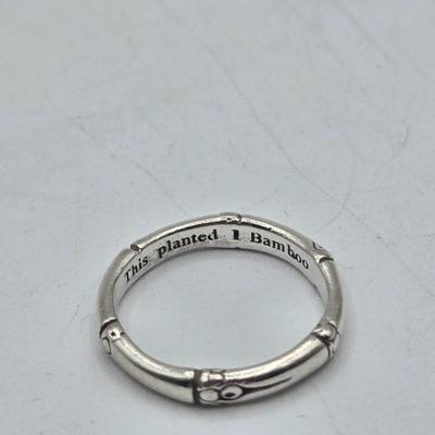 LOT 102J: Four Sterling silver Rings / 22.1 gtw