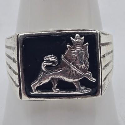 LOT 104J: Three Sterling Silver Rings / 16.8 gtw