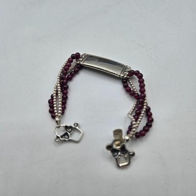 LOT 107J: Three Sterling Silver Bracelets / 32.6 gtw