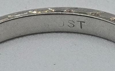 LOT 109J: Stunning 14k White Gold and Diamond Band, Size 10 / 3.1 gtw