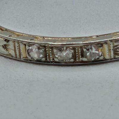LOT 109J: Stunning 14k White Gold and Diamond Band, Size 10 / 3.1 gtw