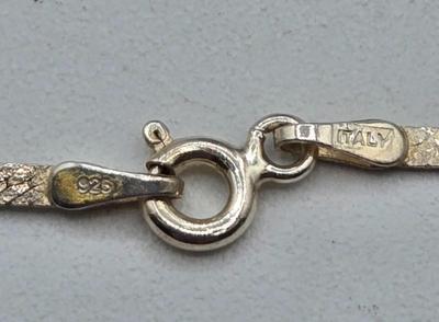 LOT 114J: Four Sterling Silver Necklaces, Two with Pendants / 31.7 gtw