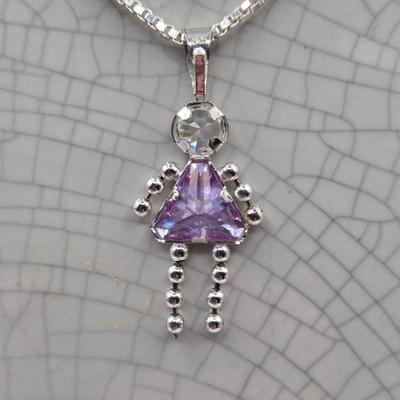 LOT 114J: Four Sterling Silver Necklaces, Two with Pendants / 31.7 gtw