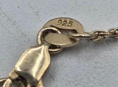 LOT 116J: Two Gold Vermeil Sterling Silver Chains with Articulated Sea Life Pendants