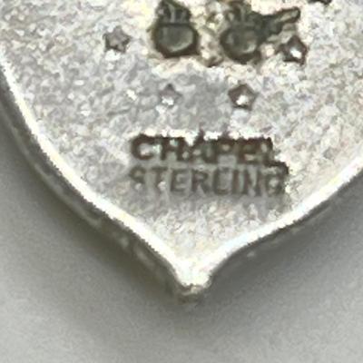 LOT 128: Sterling Silver Religious Pendants and Necklaces - 29.8 gtw