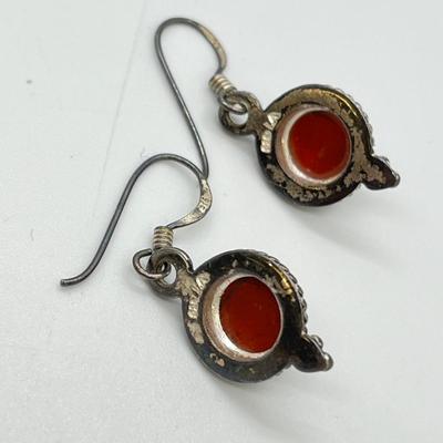 LOT 133: Sterling Silver Pierced Earrings - 15.8 gtw