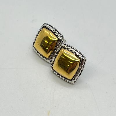 LOT 133: Sterling Silver Pierced Earrings - 15.8 gtw