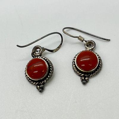 LOT 133: Sterling Silver Pierced Earrings - 15.8 gtw