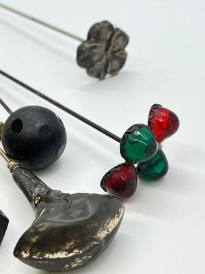 LOT 136: Vintage / Antique Hat Pins / Stick Pins