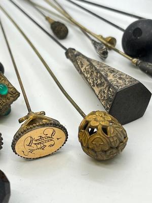 LOT 136: Vintage / Antique Hat Pins / Stick Pins