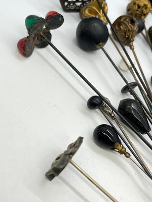 LOT 136: Vintage / Antique Hat Pins / Stick Pins