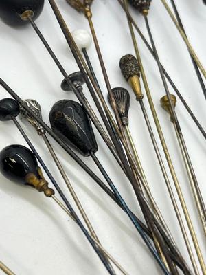 LOT 136: Vintage / Antique Hat Pins / Stick Pins