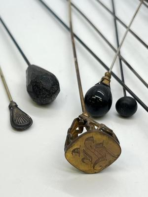LOT 136: Vintage / Antique Hat Pins / Stick Pins
