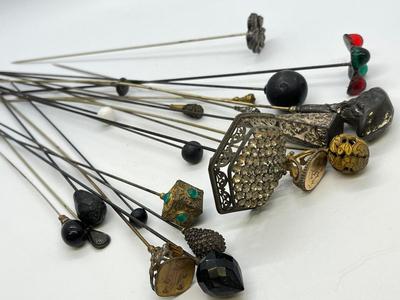 LOT 136: Vintage / Antique Hat Pins / Stick Pins