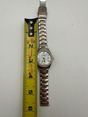Citizen Eco-Drive Women’s Two-Tone Watch with Crystal Bezel