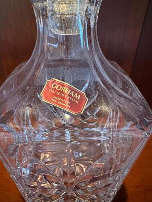 Gorham Crystal Diamond Cut Decanter