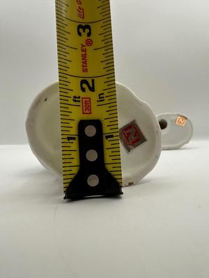 Napcoware Vintage Girl and Boy On Tree Stumps Figurines