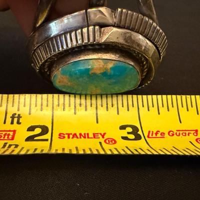 Sterling Silver Bracelets with Turquoise & Amber (K-HS)