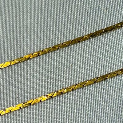 14K Gold Necklace Chain with Cross Pendants (K-HS)