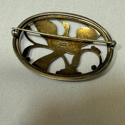 Georg Jensen Denmark #238 Sterling Bird of Paradise Brooch (K-HS)