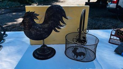 COULD BE YOUR NEW EGG BASKET AND A RUSTIC ROOSTER