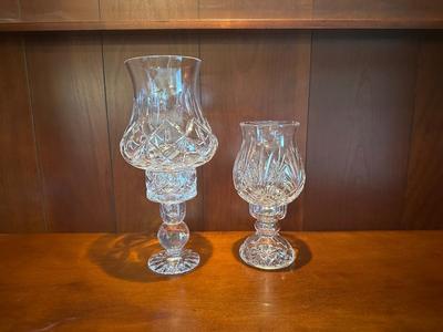 Crystal & Glass Hurricane Candle Holders
