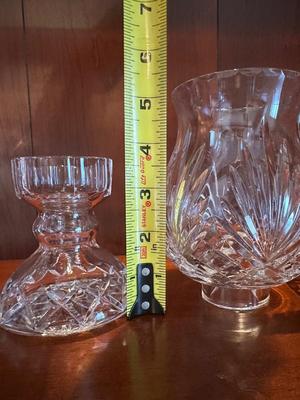 Crystal & Glass Hurricane Candle Holders