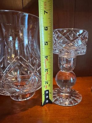 Crystal & Glass Hurricane Candle Holders