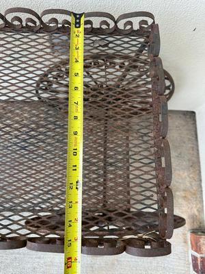 Wrought Iron Rolling Tea/Bar Cart