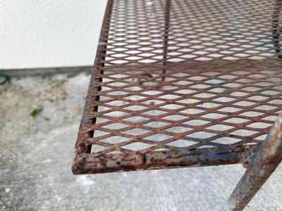 Wrought Iron Rolling Tea/Bar Cart