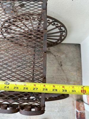 Wrought Iron Rolling Tea/Bar Cart