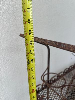 Wrought Iron Rolling Tea/Bar Cart