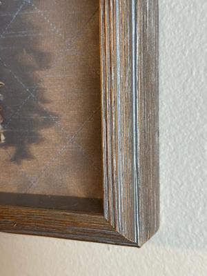 Handmade Seashell Cross Wall Art in Shadowbox Frame