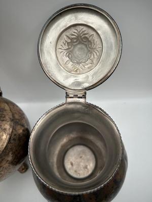 Pair of Vintage Silverplate Coffee/Teapots