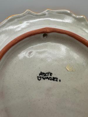 Hand-Painted Mexican Talavera Pottery Plate – Arte Juarez, Sunflower Design