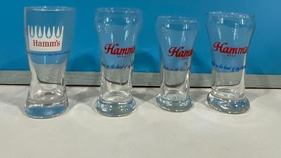 Hamm’s Beer Glasses, 5 3/4”