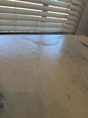 Farmhouse-Style Dining Table with 4 Ladder-Back Chairs (See Details)