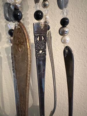 Repurposed Silver-plate Teapot Wind Chime