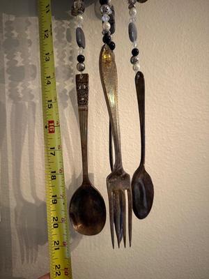 Repurposed Silver-plate Teapot Wind Chime