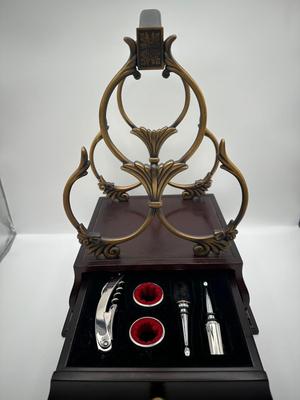 Vintage Bombay Co. Wine Rack With Drawer