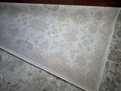Large Neutral Floral Area Rug 8 x 10