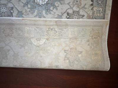 Large Neutral Floral Area Rug 8 x 10