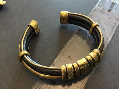 Nice Brass And Leather Cuff