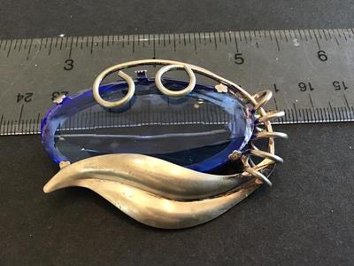 Signed Sterling By Jordan Large Vintage Brooch