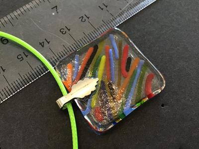 Art Glass Pendant Necklace