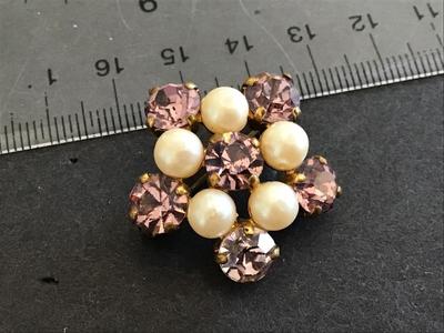 Vintage Rhinestone Brooch