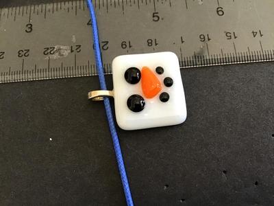 Frosty Art Glass Necklace