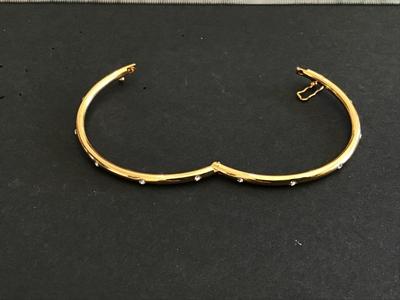 Petite Rhinestone Locking Bangle