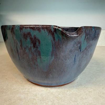 Local Brown’s Pottery Handled Mixing Bowl & Pie Plate (K-HS)