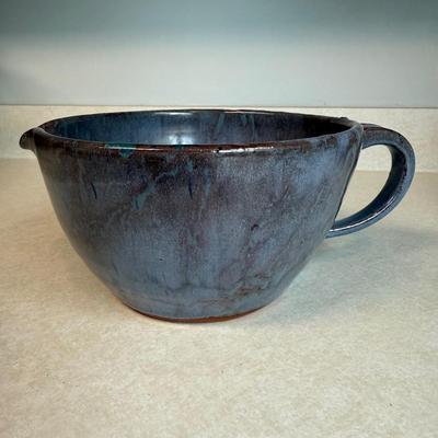 Local Brown’s Pottery Handled Mixing Bowl & Pie Plate (K-HS)